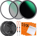 K&F CONCEPT 49mm CPL MCUV ND1000 Lens Filter 2 Lens Caps Kits Waterproof by KFCONCEPT