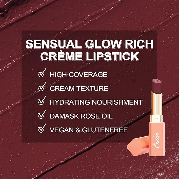Oulac Sensual Glow Color Rich Satin Lipstick Set 1