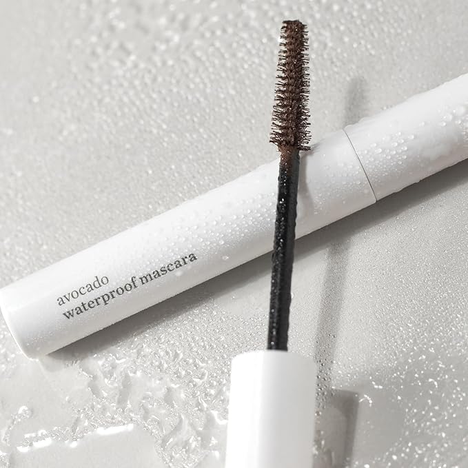Ere Perez - Avocado Waterproof Mascara | Lengthen, Nourish, Enhance, Strengthen | Long-Lasting, Sensitive Eye Safe | Mamey + Camelia Oils | Vegan, Cruelty-Free, Clean Beauty (Brown, 0.35 oz | 10 ml)