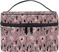 Makeup Bag, Poppy Flower Dancing Girl Travel Makeup Organizer Bag Cosmetic Cases Toiletry Bags for Girl Women Ladies