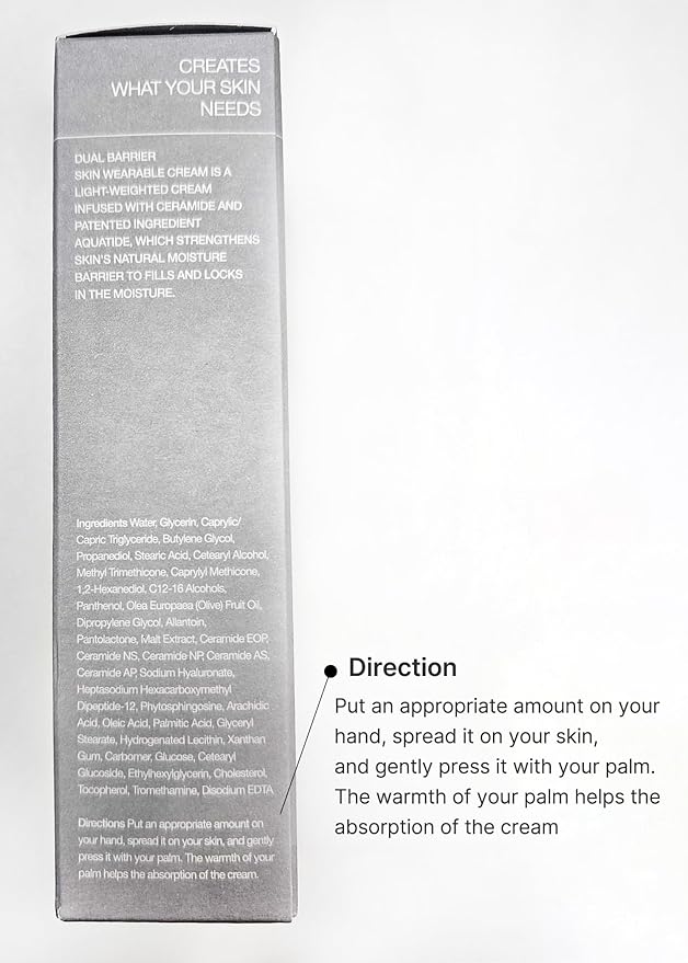 celimax Dual Barrier Skin Wearable Cream | Long Lasting Cream Face Moisturizer with Ceramides, Hyaluronic Acid, Moisturizing, Hydrating, Soothing, Repairing, Day & Night Cream, 50ml