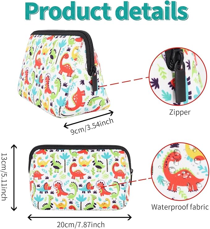 Cosmetic Bag Waterproof Neoprene Zipper Pouch Travel Portable Toiletry Makeup Bags Organizer Case for Women and Girls