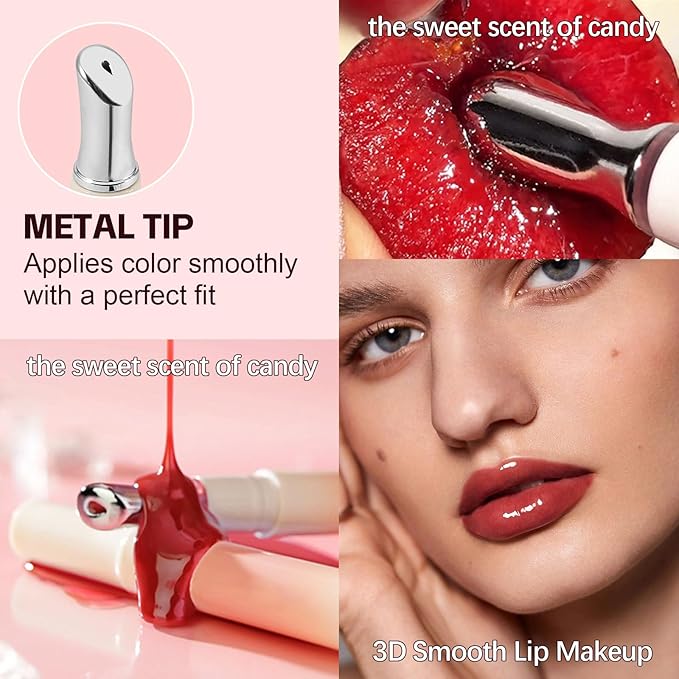 3D Voluming Lip Gloss Long Lasting Moisturizing Lip Gloss for Women Shine and Glowy Finish Lip Makeup