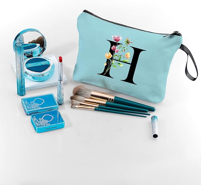 Birthday Inspirational Bridesmaid Proposal Team Small Gifts for Women Mom Aunt Teacher Sister Coworkers Makeup Cosmetic Bag Travel with Mirror Mothers Day Christmas Graduation H