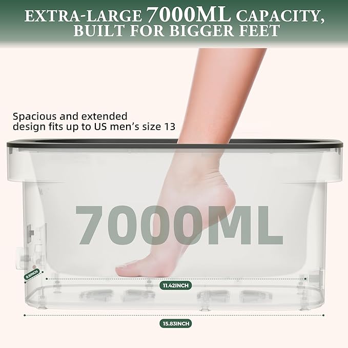 7000ml Paraffin Wax Machine for Hand and Feet-Black Hand Wax Paraffin Machine for Hands with 10pcs Aloe Vera Paraffin Bath Refills，Foot Care Kit,Moisturizing and Exfoliating