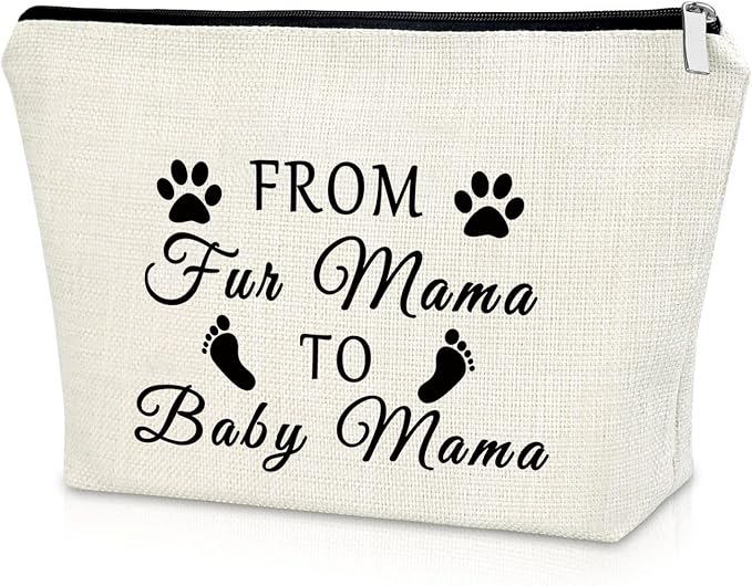 Sazuwu New Mom Gifts for Women After Birth Makeup Travel Bag Cosmetic Organizers Mom to Be Pregnancy Announcement Baby Reveal Gift for Mother New Mommy Mothers Day Present