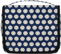 Travel Toiletry Bag for Women & Men Baseball Sports Blue Hanging Cosmetic Organizer Portable Waterproof Makeup Case Make Up Bag with Compartments Travel Essentials for Bathroom Shower