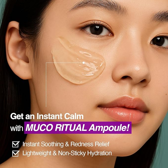Aloe Serum (Muco Ritual Ampoule) – Korean Vegan Facial Essence with 95% Aloe Polysaccharides – Lightweight Hydration for Dry & Visibly Stressed Skin – 4.05 fl oz (120ml)