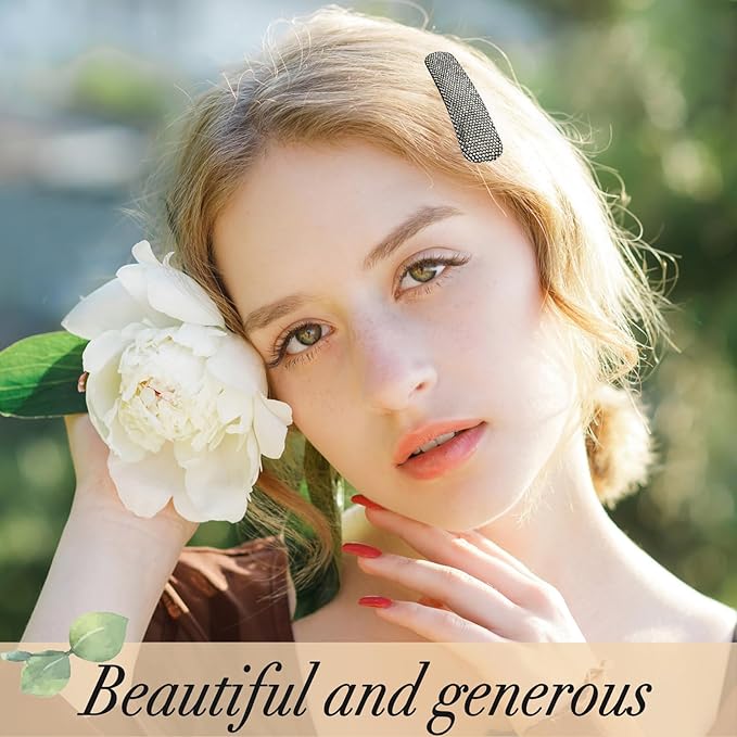 Rhinestone and Crystal Hair Clips 2-Pack, Sparkly Barrettes & Elegant Bling Accessories for Women & Girls(Set17)