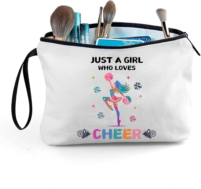 Cheer Makeup Bag, Multicolour, Cheerleader Gift, Travel Organizer
