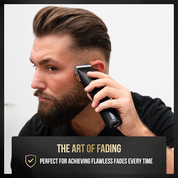 Novah Professional Hair Clippers for Men, Professional Barber Clippers, Electric Mens Cordless Hair Clipper for Barbers Haircut Kit Fade, Maquina de Cortar Cabello