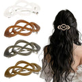 Vintage French Barrette Hair Clips, Hair Barrettes Hair Accessories for Women Girls, Elegant Retro Non Slip Clip with Classic Design Thick to Thin, Stylish Accessories Hair (Color Mixing B, 4PCS)