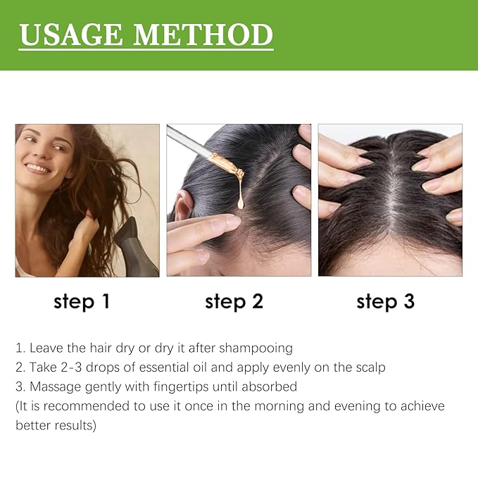 Rosemary & Mint Hair Oil, Split Ends & Dry Scalp Treatment - Made with Biotin & Essential Oils for Strengthening, Soothing, Moisturizing & Encouraging Longer, Healthier Hair (1.69 Fl Oz)