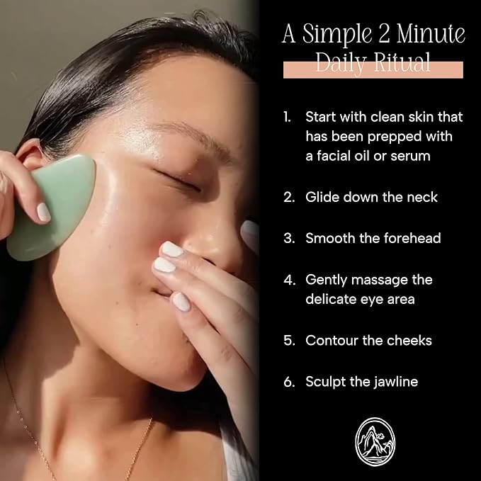 Mount Lai Stainless Steel Gua Sha Facial Tool – The Element of Refinement – Professional Grade Steel Face Sculpting Tool for Lymphatic Drainage, Puffiness Reduction & Refined Results