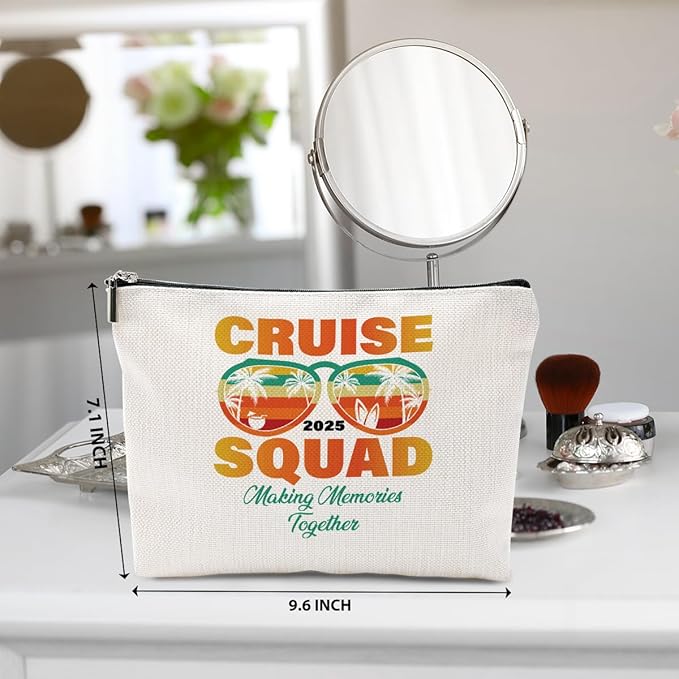 1 Pcs 3 Pcs 4 Pcs Makeup Bag, Girls Trip Gifts Favors Girls Weekend Gifts, Friendship Gifts for Women Bestie Bride