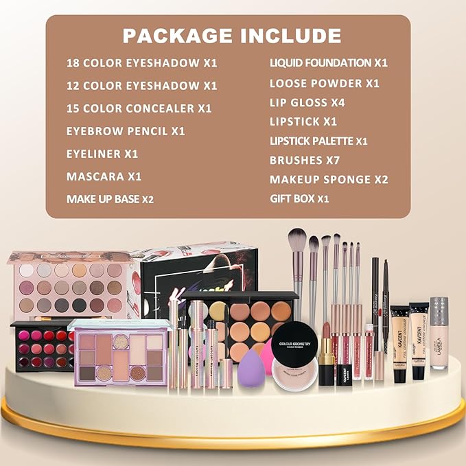 Makeup Kit for Teens Makeup Kits for Women Full Kit Makeup Set for Women Teenagers Eyeshadow Makeup Gift Set for Teen Girls