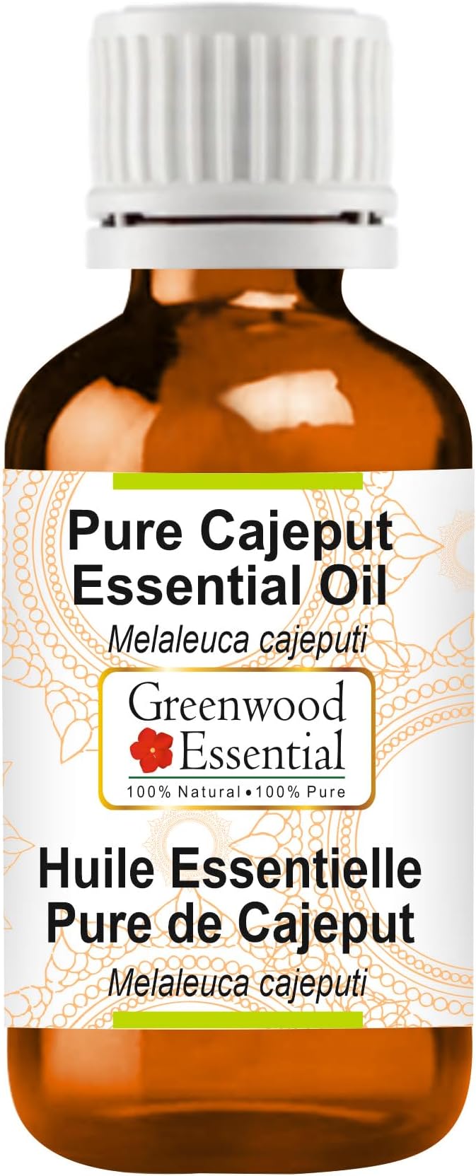 Greenwood Essential Pure Cajeput Essential Oil (Melaleuca cajeputi Steam Distilled 5ml (0.16 oz)