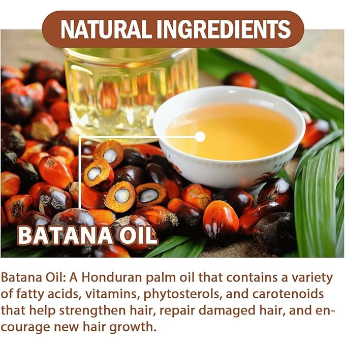 100% Raw Batana Oil for Hair Growth, Natural Raw and Pure Unrefined Batana Oil Organic Hair Oil Prevent Hair Loss, Restores Damaged Hair and Scalp, 4.2 OZ (1 PCS)