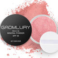 Mineral Blush Powder, SPF 35, Sunscreen Pearl-Infused Loose Blush, Buildable Dewy Glow, Luminous Cheek Color Makeup (Solar Flush - Golden Aura)