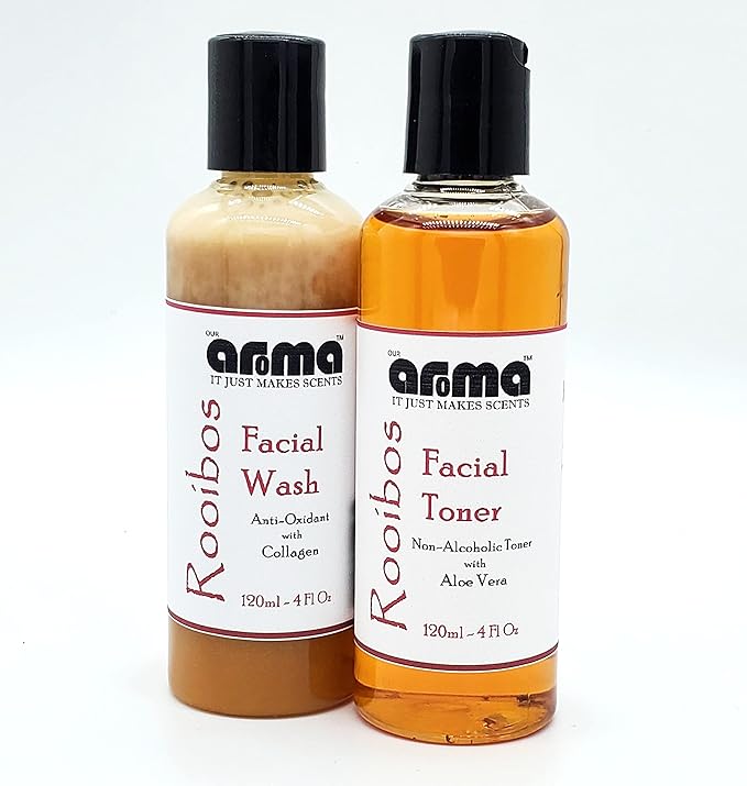 Our Aroma Rooibos Toner for Sensitive Skin | Purifies Pores, Tones, Calms & Clears Skin | with Aloe Vera & Witch Hazel | Cruelty Free | Paraben Free | Vegan