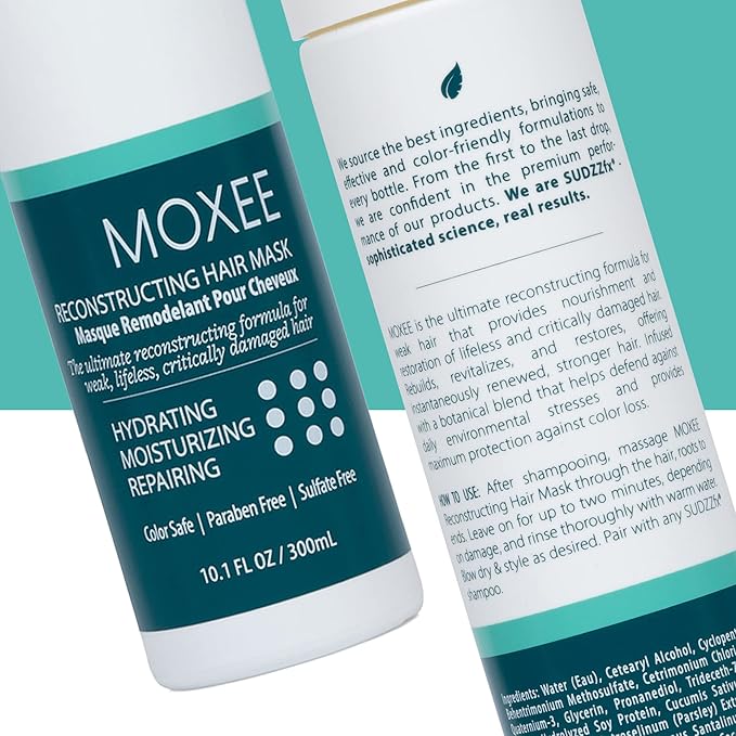 SUDZZFX Nyrvana Purifying Shampoo, 10.1 Fl Oz and Moxee Reconstructing Conditioner, 10.1 Fl Oz