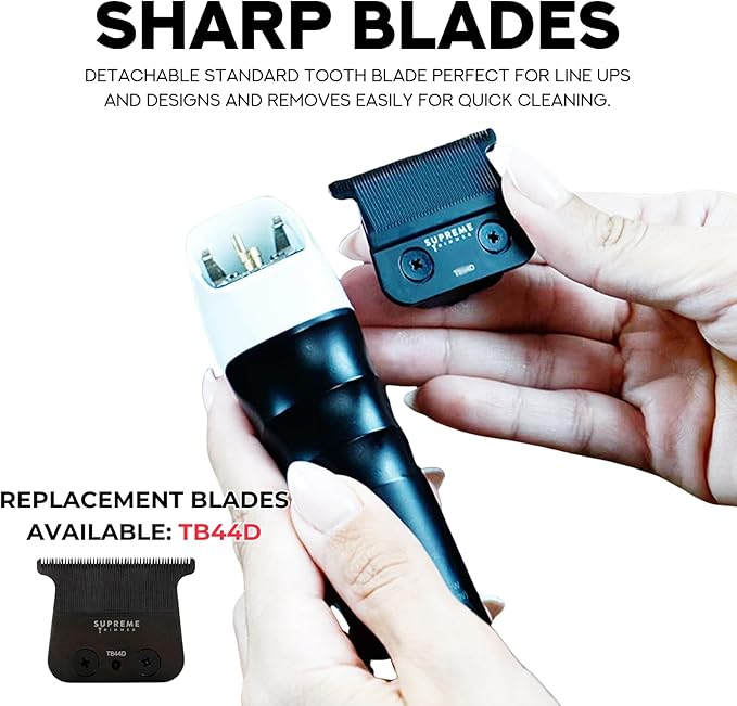 Supreme Trimmer 2Spee ST622 – Cordless Beard & Hair Trimmer for Men | 2-Speed Motor, 180 Min Runtime, Zero-Gap Adjustable Blade, Digital Display, Removable Blade Design