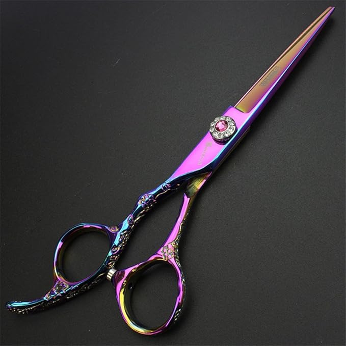 6-Inch Left Handed Hairdresser Hairdresser Scissors Set (6 inches, 2 Pieces-C)