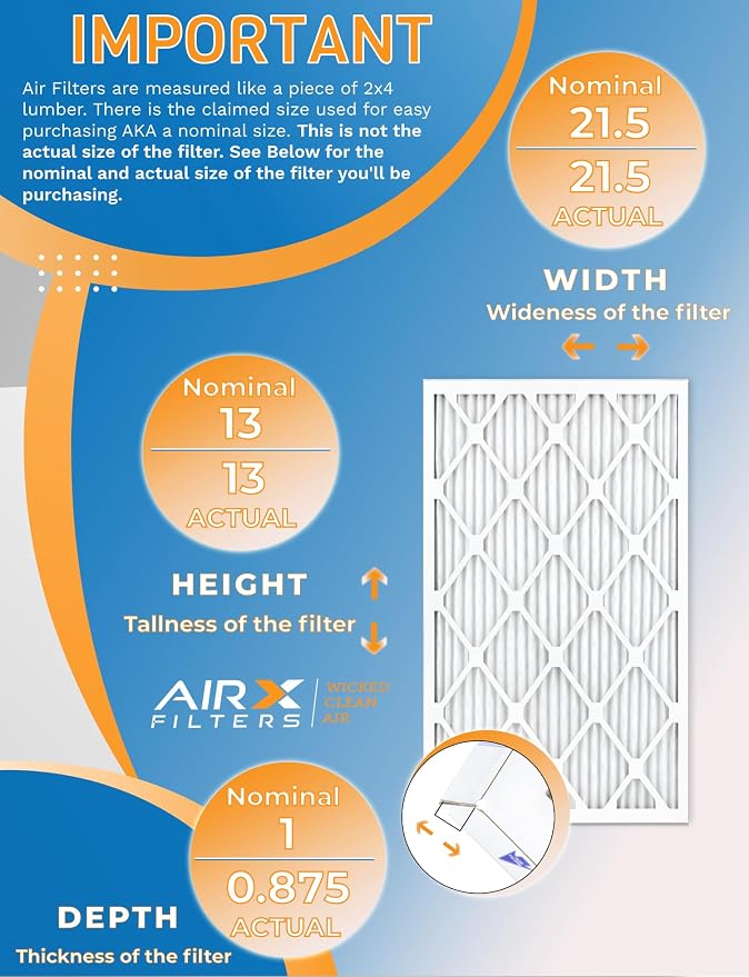 13x21.5x1 Air Filter MERV 11 Rating, 12 Pack of Furnace Filters Comparable to - Image 2