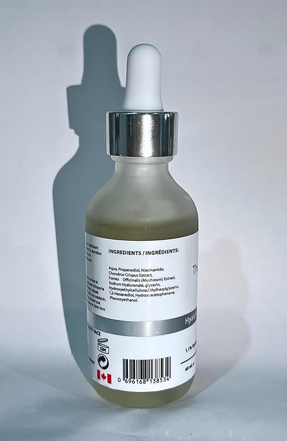 The PURE Hyaluronic Acid Serum, 1.1% Concentration, 60 mL Hydrating Face Serum with Vitamin E for Anti Aging, Wrinkles, Fine Lines, Dark Spots, Made in Canada