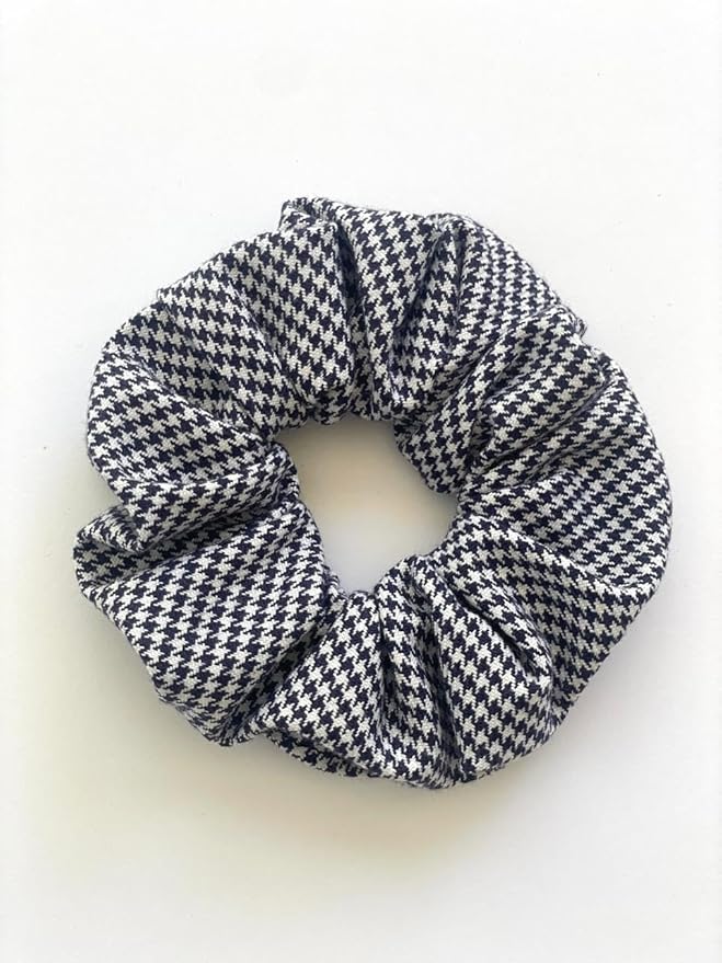 Plaid scrunchie, ClassExceed school uniform plaid, Back to school, handmade school uniform hair accessories (Houndstooth)