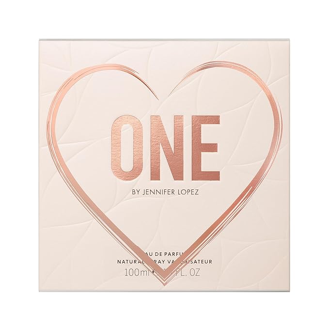 Jennifer Lopez One Eau de Parfum with Special Edition Heart Acetate Sleeve, 100 ml (3.4 FL OZ)