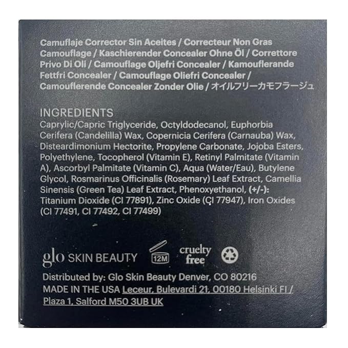 Glo Skin Beauty Oil-Free Camouflage Concealer - Correct and Conceal Imperfections, Blemishes & Dark Spots, Nourishing Makeup for a More Even Complexion (Sand)