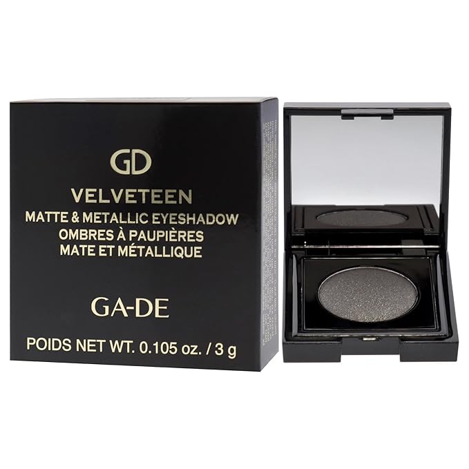 GA-DE Velveteen Metallic Eyeshadow Mono, 150 - Pearl Infused, Shimmer Eye Makeup - Silky-Soft, Densely Pigmented, Seamless Blend- 0.105 oz