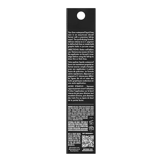 e.l.f. H2O Proof Inkwell Eyeliner Pen, High-pigment, Waterproof Liquid Eyeliner, Delivers A Matte Finish, Vegan & Cruelty-free, Bluebird