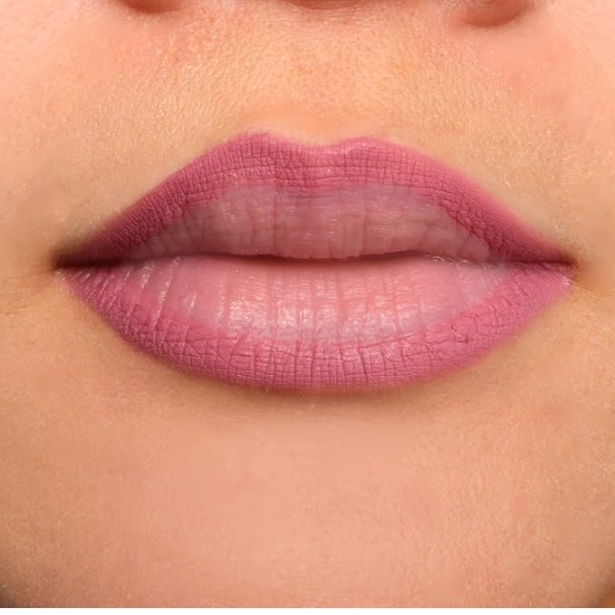 pūrlisse Velvet Crush Long Lasting Creamy Lip Liner Pencil - Matte Smudge-Proof Lip Pencil - Enriched with Bakuchiol, Macadamia Seed Oil & Shea Butter to Soften & Smooth - Mauve Berry (0.02 oz)