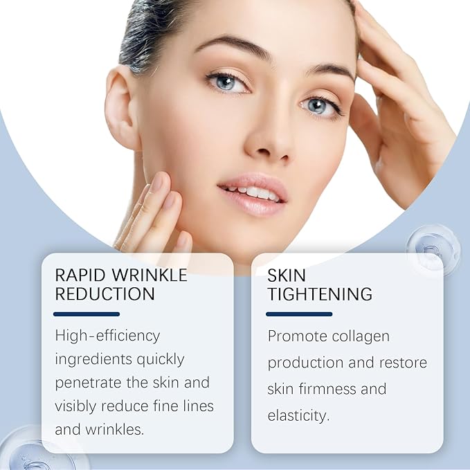Facial Serum, Liquid Anti-Aging Solution with Vitamin C, E, Retinol & Aloe, Boosts Collagen, Shrinks Pores, Diminishes Wrinkles & Fine Lines (2Pcs)