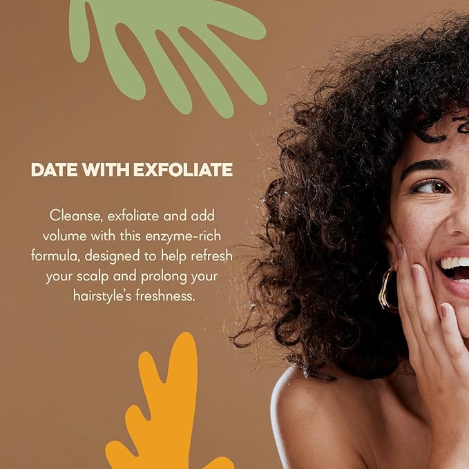 Date With Exfoliate – Multi-Function Enzymatic Exfoliating Shampoo with Ficin – For Deep Cleansing & Refreshing of the Scalp – Net 5.88 Fl. Oz/ 250 ml