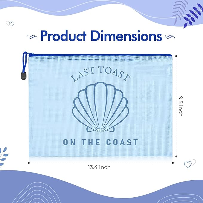 SOIDRAM 6PCS Bridesmaid Makeup Bag Clear Zippered Bag Bridesmaid Proposal Gifts Cosmetic Pouch for Wedding Party Favors Bachelorette Party Decorations Toiletry Organizer Bag Cosmetic Case Gift