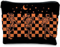 Gothic Skeleton Makeup Pouch - Halloween & Dark Academia Witchy Accessory, Cool Horror Gift for Women