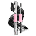 KYDA 2-in-1 Double Ended Metal Mascara, Volumizing Lengthening Clump-Free Black Mascara, Waterproof Formula for Dramatic Lashes, Curling, Washable Eyelash Makeup, 1pcs
