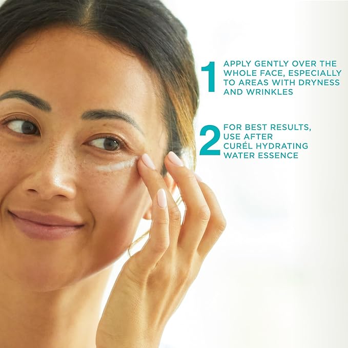 Curel Japanese Skin Care Anti-Wrinkle Hydrating Serum, Face moisturizer for Dry, Sensitive Skin, Reduces Wrinkles and Fine Lines, with Ceramides, Fragrance & Alcohol Free Facial Serum, 1.3 Fl Oz