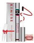 KIMUSE Long-Lasting Lip Stain Peel Off Mask, 12H Smudge-Proof Transfer-Resistant Lip Tint, Vegan & Non-Drying Formula for Bold Matte Finish, Easy Peel Application