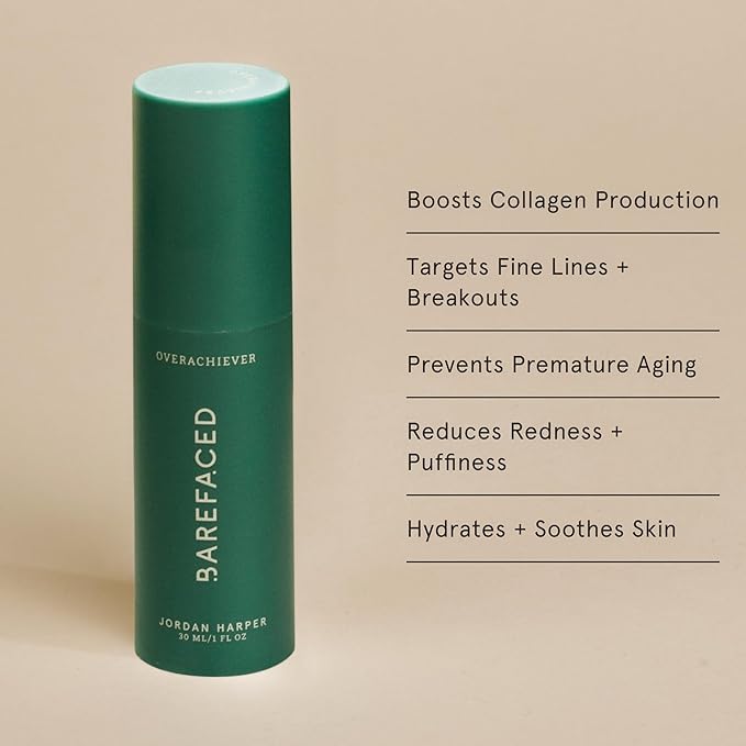 Barefaced Serum Duo - Liquid Gold & Overachiever to Hydrate, Improve Skin Firmness, & Strengthen Skin Barrier