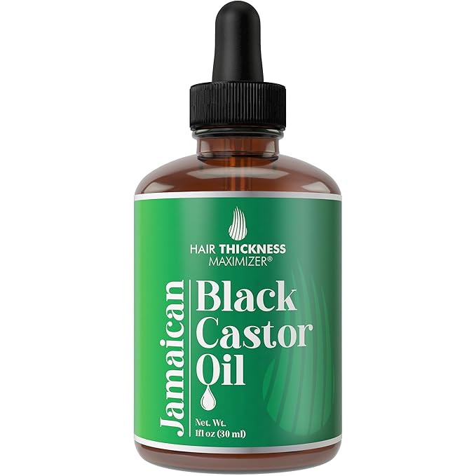 Jamaican Black Castor Oil for Hair Growth. Strengthens & Hydrates Thinning, Dry Hair for a Healthier-Looking Scalp. For Women & Men – Vegan & Unscented 1oz Serum