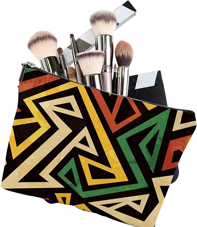 Makeup Bag Graffiti Pattern Cosmetic Bag Mini Portable Travel Toiletry Bag Organizer Makeup Brushes Aesthetic Accessories Waterproof Storage Bag for Women