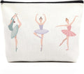 fkovcdy Cute ballerina makeup bag watercolor ballet dancing girl dancer gift recital gift little girl teen student ballet lover 10