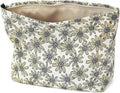 Floral Jacquard Makeup Bag - Large Capacity Cosmetic Pouch for Travel, Toiletry Organizer with Zipper, Perfect for Daily Use and Gifts, Purses for Women Clearance