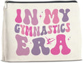 Makeup Bag Gymnast Gifts for Women, Funny Gymnastics Gifts in My Gymnastics Era Cosmetic Bag Zipper Makeup Pouch