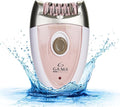 Epilady Gama Delicare Duo Rechargeable Epilator for Women, Cordless Electric Hair Removal Device, Hair Remover for Women, Bikini Trimmer for Women Pubic Hair, Dual Head, Dual-Volt, 2-Speed, LED Light