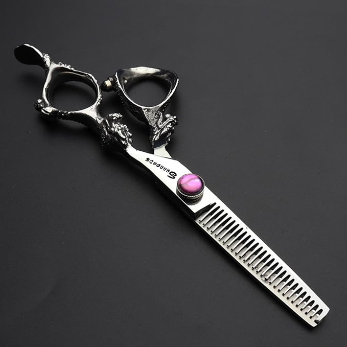 6/7/7.5/8/9 inch Japanese 440C Styling Studio Scissors Barber Professional Styling Tool Set Scissors (6-inch Thin Scissors)